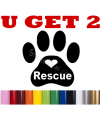 Rescue/Adopt Pet Paw cat dog puppy kitten Decal