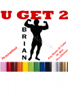 Personalized Bodybuilder Decal