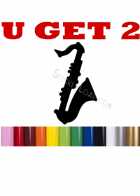 Saxophone Decal