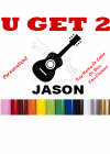 Personalized Acoustic Guitar Decal