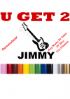 Personalized Electric Guitar Decal