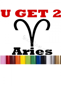 Zodiac Astrology Sign Decal - Aries