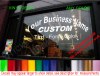 CUSTOM TEXT Arched Storefront Window Decal