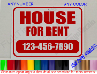 Personalized Sign Board - HOUSE FOR RENT