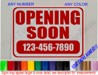 Personalized Customized Sign Board - OPENING SOON