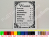 Custom Personalized Store Hours Window Sign Board