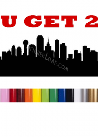 Skyline/Cityscape Decal - Dallas