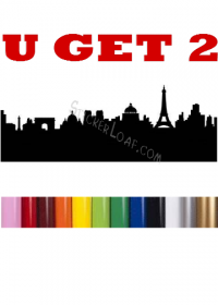 Skyline/Cityscape Decal - Paris