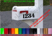 Mailbox Decal with Street Number