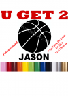 Personalized Basketball Decal