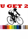 Cycling Cyclist Decal