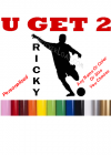 Personalized Soccer Guy Decal