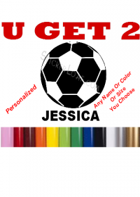 Personalized Soccer Ball Decal