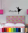 Personalized Ballet Dancer Wall Decal