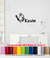 Personalized Football Player Wall Decal