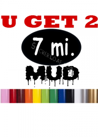 7m Mud Run Decal