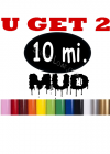 10m Mud Run Decal