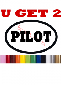 PILOT Airplane/Jet Decal