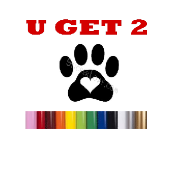 Rescue Paw Pet decal Adopt Sticker Image