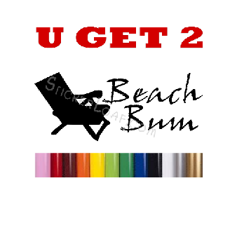 Beach Chair Decal Boating BeachLife Stickers Beach Image