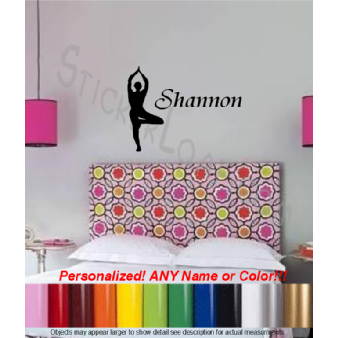 Yoga Girl Wall decal Sticker Decals Stickers Image