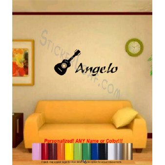 Acoustic Guitar Music decal Sticker musical band Image