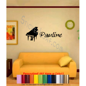 Grand Piano Music decal Sticker musical band Image