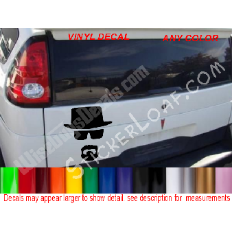 Breaking Bad Heisenberg Walter White Decal Sticker Image