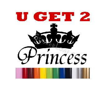 Princess Crown Royal DECALS decal U GET 2 Image