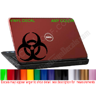 BIOHAZARD Laptop Decal Sticker Apple Macbook HP Image