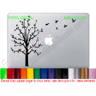 BIRD TREE Laptop Decal Sticker Apple Macbook HP Image