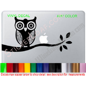 Owl MoonlightLaptop Decal Sticker Apple Macbook Image