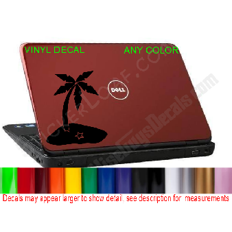 Palm Tree Laptop Decal Sticker Apple Macbook HP Image