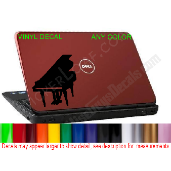 Grand Piano Laptop Decal Sticker Apple Macbook HP Image