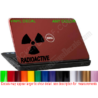 Radioactive Laptop Decal Sticker Apple Macbook HP Image