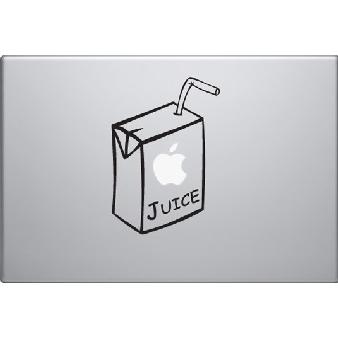 APPLE JUICE BOX Laptop Decal Sticker Apple Macbook Image