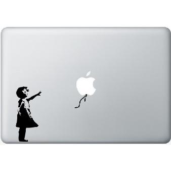 Girl Balloon Laptop Decal Sticker Apple Macbook HP Image