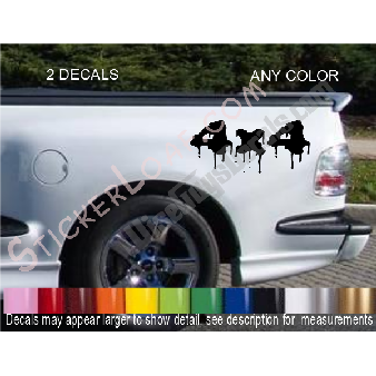 4X4 Mud Bedside DECALS (SET OF TWO) Image