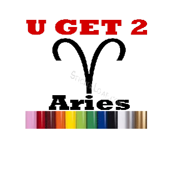 Aries Zodiac Astrology Sign Decal Sticker Image