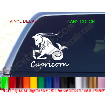 Capricorn Zodiac Astrology Sign Decal Sticker Image