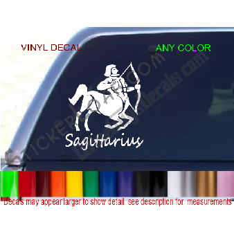 Sagittarius Zodiac Astrology Sign Decal Sticker Image