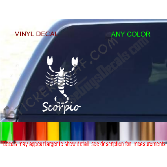 Scorpio Zodiac Astrology Sign Decal Sticker Image