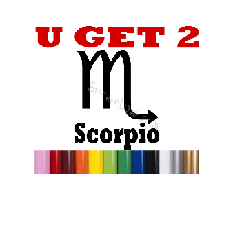 Scorpio Zodiac Astrology Sign Decal Sticker Image