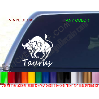 Taurus Zodiac Astrology Sign Decal Sticker Image