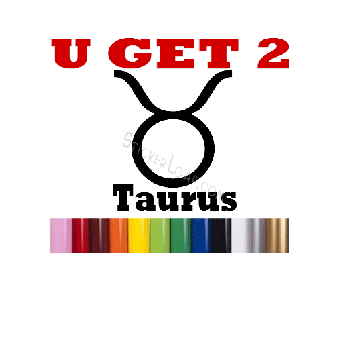 Taurus Zodiac Astrology Sign Decal Sticker Image