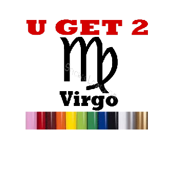 Virgo Zodiac Astrology Sign Decal Sticker Image