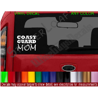 COAST GUARD MOM Decal Military USCG Image