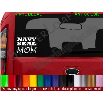 NAVY SEAL MOM Decal Military USN SEALS Image