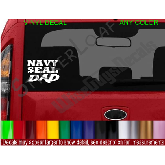 NAVY SEAL DAD Decal Military USN SEALS Image