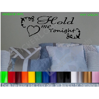 Hold Me Tonight decal Sticker Bedroom Romance Image